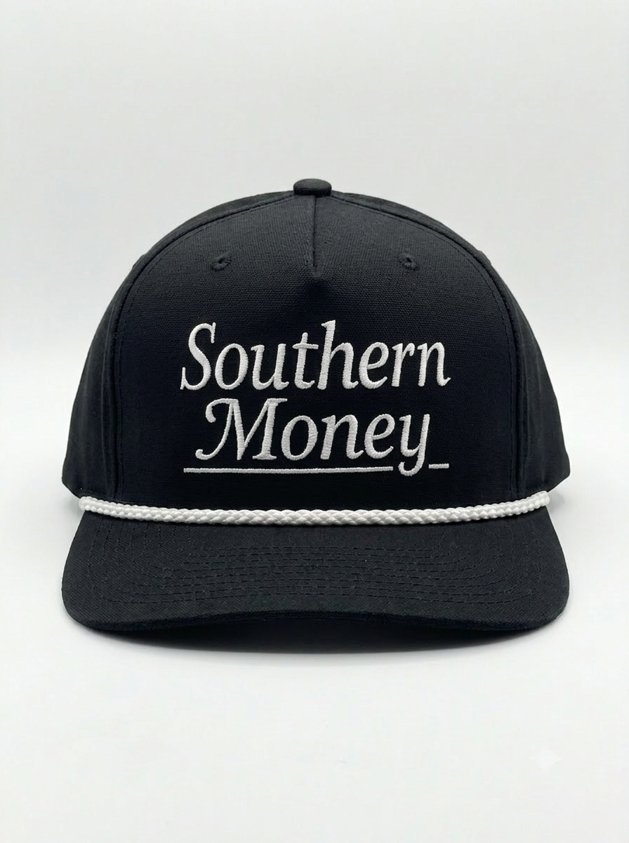 Black / White Rope Hat